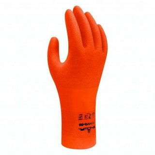 Paar Showa 707HVO Nitrilmehrweghandschuh, Größe: 10, orange