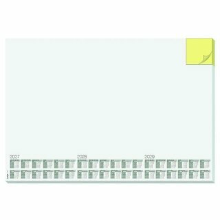 Sigel Schreibunterlage HO6490, Memo, 30 Blatt, 59,5x41cm, mit Haftnotizen, 2027