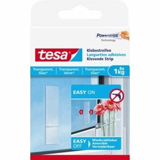 Klebestreifen Tesa 77733 Glas 1 kg 8 Stück transparent