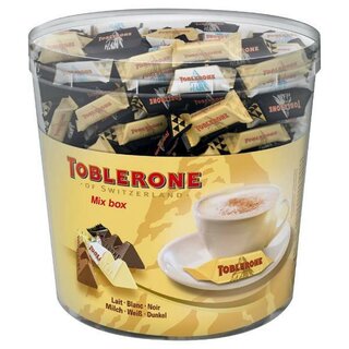 Toblerone Schokobonbon Tiny Mix Box, Klarsichtdose, 113...