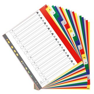 Register Exacompta 90E, A4+, aus Kunststoff, 21 Blatt,...