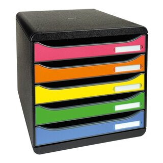 Schubladenbox Exacompta 309798D Harlequin, 5 Schubladen,...
