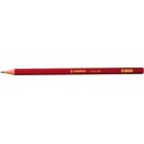 Bleistift Stabilo 306, Härtegrad: HB, rot lackierter...