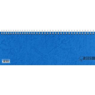 Glocken Tischquerkalender 5072321305, 1W/2S, 30 x 11cm blau, 2025