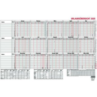 Güss Urlaubsplaner 12-54, 44,1 x 29,7cm, für 15 MA,...