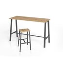 Hammerbacher 2 Barhocker Meeting P 35x77cm Asteiche