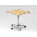 Hammerbacher Hubtisch 80x80 cm Ahorn 72-114 cm