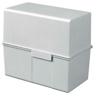 Karteibox HAN 975, A5 quer, für max. 450 Karten, lichtgrau