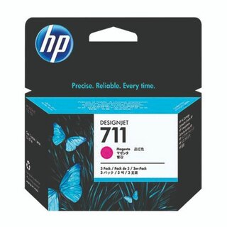 Tintenpatrone HP CZ135A - 711, Inhalt: 29 ml, magenta, 3...