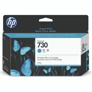 Tinte HP P2V62A 730, 130 ml, cyan