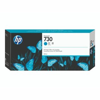 Tintenpatrone HP P2V68A - 730, Inhalt: 300ml, cyan