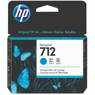 HP 3Ed67A Tinte 712, 29 ml, cyan