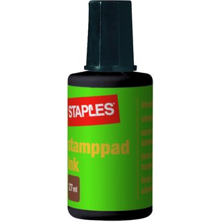 Stempelfarbe, ohne Öl, Verstreicherflasche, schwarz