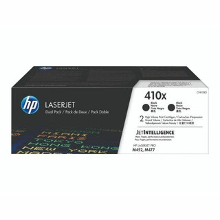 Toner HP CF410XD, Reichweite: 6.500 Seiten, schwarz, 2 Stück