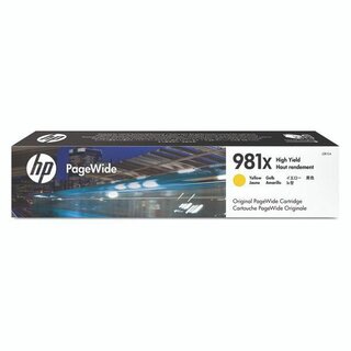 Tintenpatrone HP L0R11A - 981X, Reichweite: 10.000 Seiten, gelb