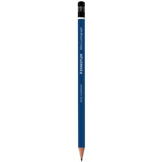 Bleistift Staedtler 100, Härtegrad: HB, blau lackierter...