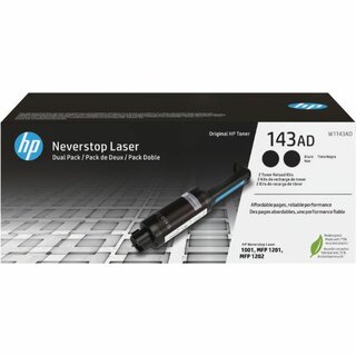HP Toner W1143AD 143AD, 2.500 Seiten, schwarz 2 Stück