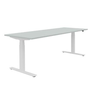 König + Neurath Schreibtisch Active T 200x80cm Lichtgrau