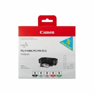 Canon Tinte 1033B013 Pgi-9, 150 Seiten, 5 Farben, 5 Stück