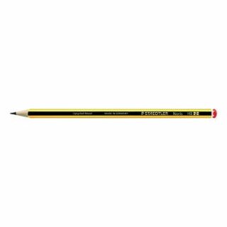 Bleistift Staedtler 120 Noris, Hrtegrad: HB, gelb-swz lackierter Schaft, 12St
