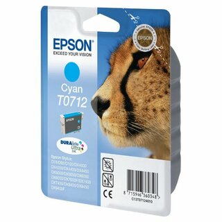 Epson Tintenpatrone T071240, Reichweite: 375 Seiten, cyan