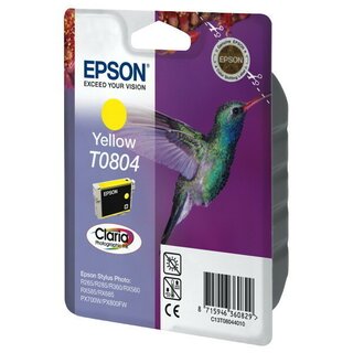 Epson Tintenpatrone T080440, Reichweite: 460 Seiten, gelb