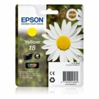 Epson Tintenpatrone C13T18044012, Inhalt: 3,3ml, gelb
