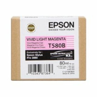 Epson Tintenpatrone T580B00, Inhalt: 80 ml, lebhaftes...