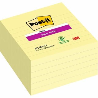 Haftnotizen Post-it Super Sticky 675-6SCY, 101 x 101 mm,...