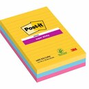 Haftnotizen Post-it Super Sticky 4690-S3R, 101 x 152 mm,...
