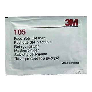 Maskendichtungswischtuch 3M 105, einzeln verpackt, 40 Stück