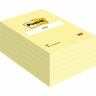 Haftnotizen Post-it 659, 102x152mm, 100 Blatt, gelb