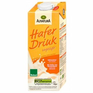 Bio Hafer Drink Alnatura ungesüßt 1l 8 Stück