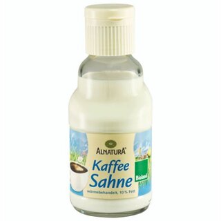 Kaffeesahne Alnatura, BIO, 10% Fett, 165 Gramm