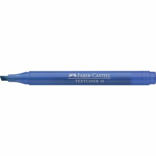 Textmarker TEXTLINER 38, Schaft: in Schreibfarbe, Schreibf.: blau, Inhaltsmenge: 10 Stck