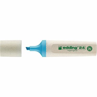 Textmarker edding 24, Strichstrke: 2-5mm, nachfllbar, hellblau