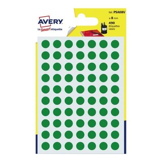 Markierungspunkte Avery Zweckform PSA08P, D 8mm, grün,...