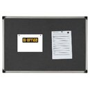 Textiltafel Bi-Silque FA0542170, Mae: 120 x 90cm, grau
