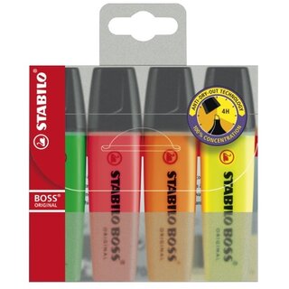 Textmarker Stabilo Boss Original 70/4, Strichstärke:...
