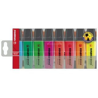 Textmarker Stabilo Boss Original 70/8, Strichstärke:...
