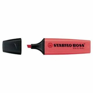 Textmarker Stabilo Boss Original 70/40, Strichstrke: 2-5mm, nachfllbar, rot