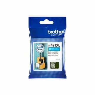 Brother Tinte LC421XLC, 500 Seiten, cyan