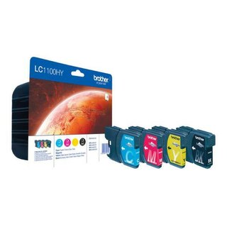 brother Tintenpatrone LC1100HY Value Pack, 4er...