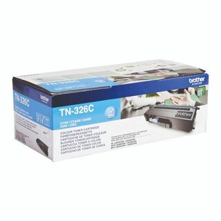 Toner Brother TN-326, Reichweite: 3.500 Seiten, cyan