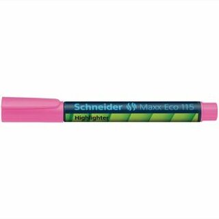 Textmarker Schneider Maxx 115, Strichstrke: 1+5mm, nachfllbar, rosa