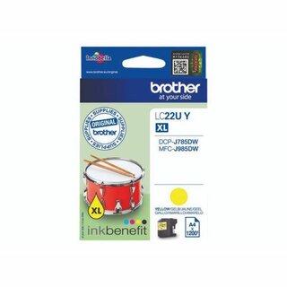 Tintenpatrone Brother LC-22UY, Reichweite: 1.200 Seiten,...