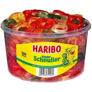 Haribo Fruchtgummi Kinder Schnuller, Klarsichtdose mit...