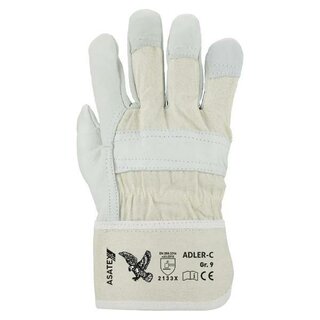 ASATEX Handschuh Adler C, Größe: 9, naturfarben, 1 Paar