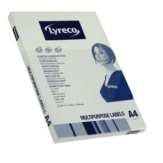Etiketten Lyreco, 70 x 37mm (LxB), wei�, 2400 St�ck