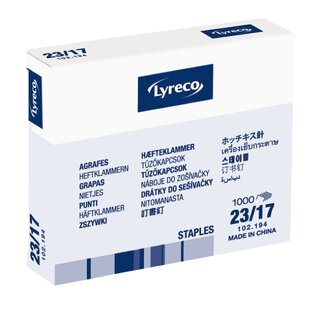 Heftklammern Comby 23/17 verzinkt 1000 Stck